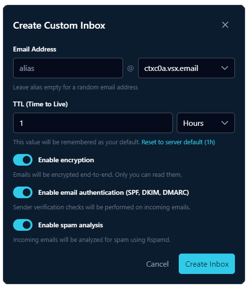 Custom Inbox